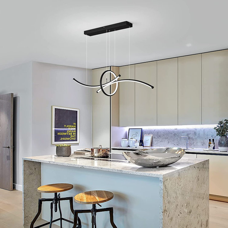 Wrought Studio Debb 3 Light Kitchen Island Linear LED Pendant Wayfair